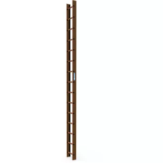 Tetőlétra 4,20m 1x15 fok vörösesbarna