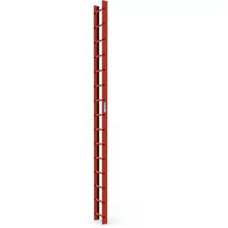 Tetőlétra 4,20m 1x15 fok téglavörös