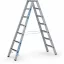 Állólétra 2x7 elox R13Step B