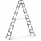 Állólétra 2x12 elox R13Step B