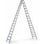 Állólétra 2x16 elox R13Step B