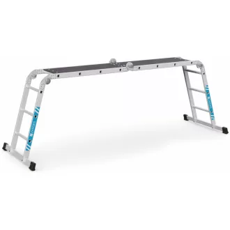   Sokcélú létra 4,16m 2x3+2x4 Multimax M lehajtható fa dobogóval