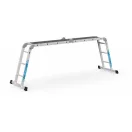 Sokcélú létra 4,19m 2x3+2x4 Multitec M lehajtható fa dobogóval