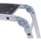 Sokcélú létra 4,19m 2x3+2x4 Multitec M lehajtható fa dobogóval