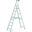 Lépcsős létra 1,70m 1x8 elox Scana S