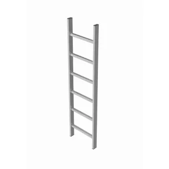 Aknalétra horganyzott acél 6 fokos 1,68méter (300mm)